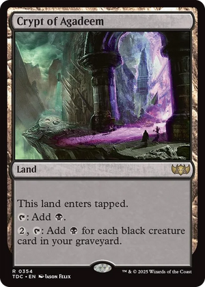 0354 Crypt of Agadeem R Commander: Tarkir: Dragonstorm