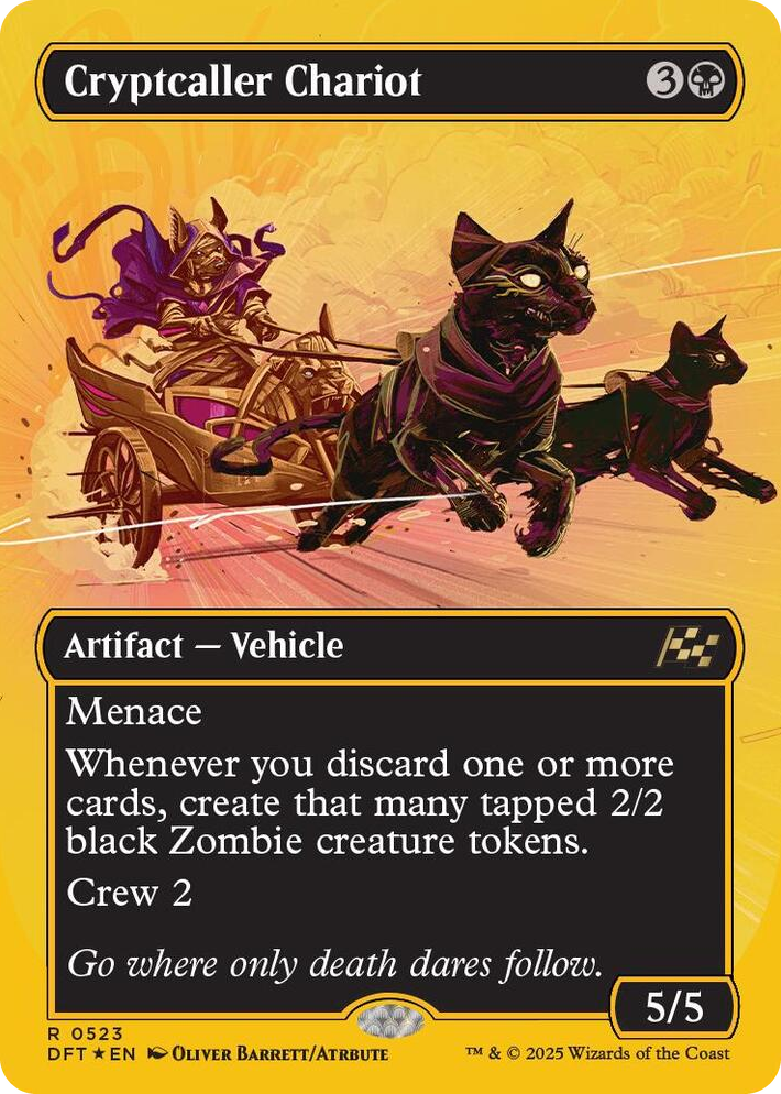 0523 Cryptcaller Chariot (Borderless) (First-Place Foil) R Aetherdrift