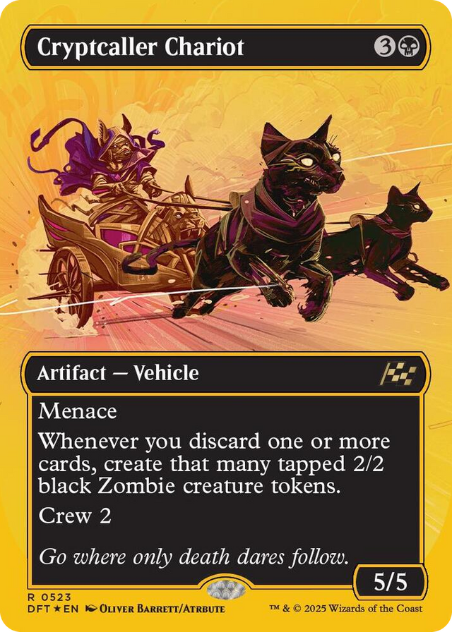 0523 Cryptcaller Chariot (Borderless) (First-Place Foil) R Aetherdrift