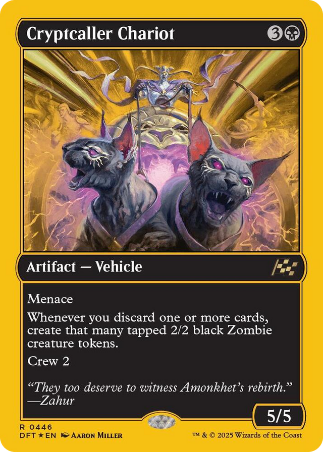 0446 Cryptcaller Chariot (First-Place Foil) R Aetherdrift