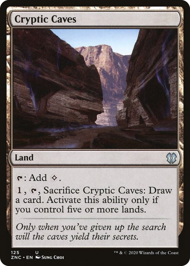 0125 Cryptic Caves U Commander: Zendikar Rising