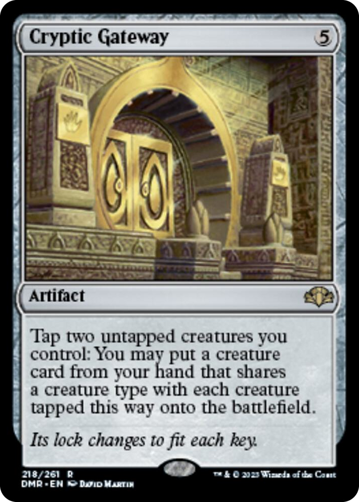 Cryptic Gateway #218 R - Dominaria Remastered Pokemon card