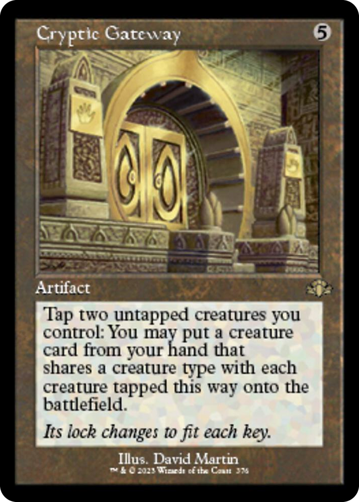 Cryptic Gateway (Retro Frame) #376 R - Dominaria Remastered Pokemon card
