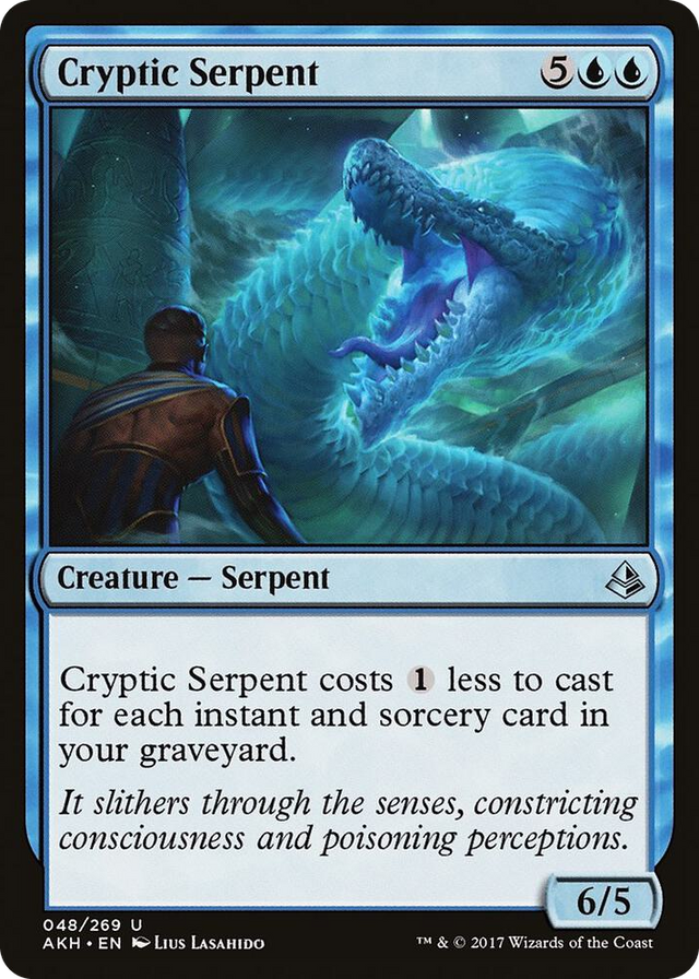0048 Cryptic Serpent U Amonkhet