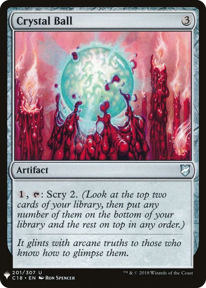 Crystal Ball #201 U - The List Reprints Pokemon card
