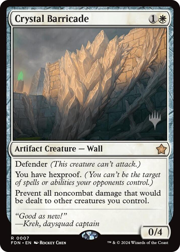 0007 Crystal Barricade R Promo Pack: Secrets of Strixhaven