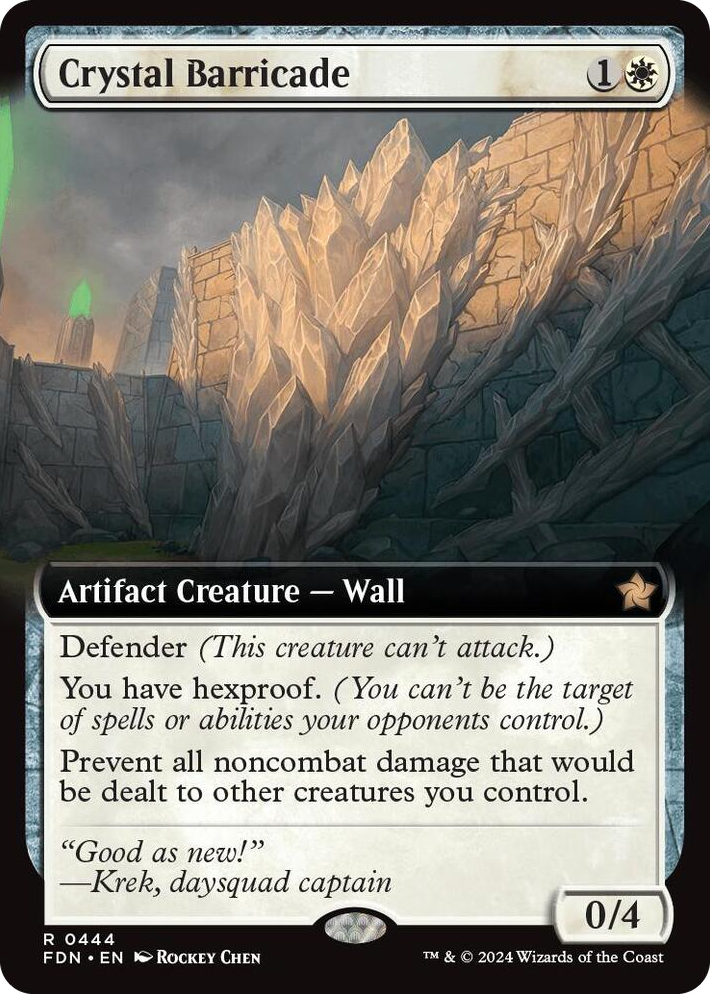 0444 Crystal Barricade (Extended Art) R Foundations