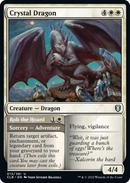 0013 Crystal Dragon U Commander Legends: Battle for Baldur's Gate