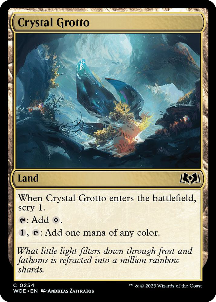 Crystal Grotto #254 C - Wilds of Eldraine Pokemon card