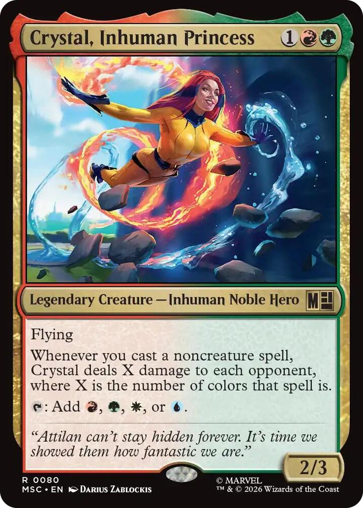 0080 Crystal, Inhuman Princess R Commander: Marvel Super Heroes