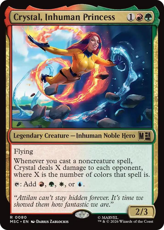 0080 Crystal, Inhuman Princess R Commander: Marvel Super Heroes