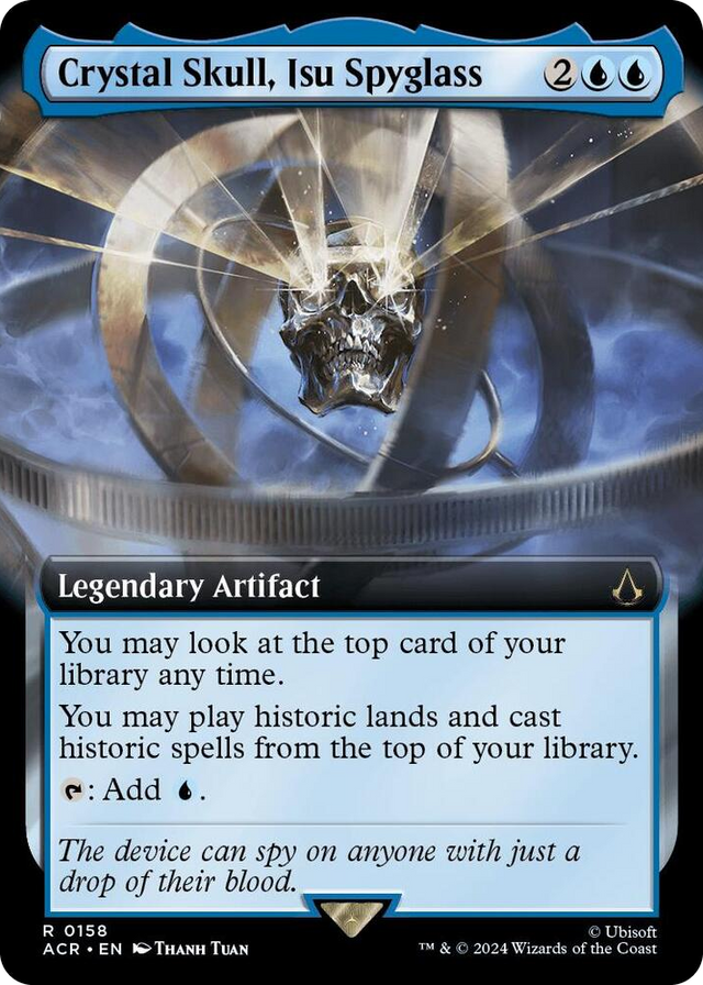0158 Crystal Skull, Isu Spyglass (Extended Art) R Universes Beyond: Assassin's Creed