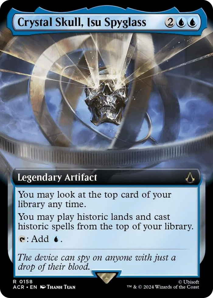0158 Crystal Skull, Isu Spyglass (Extended Art) R Universes Beyond: Assassin's Creed