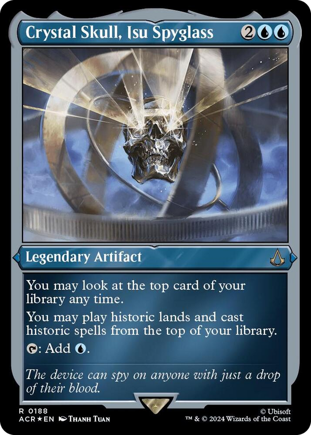 0188 Crystal Skull, Isu Spyglass (Foil Etched) R Universes Beyond: Assassin's Creed