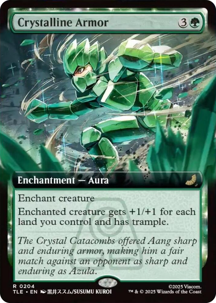 Crystalline Armor (Extended Art) #204 R - The Last Airbender: Eternal-Legal Pokemon card