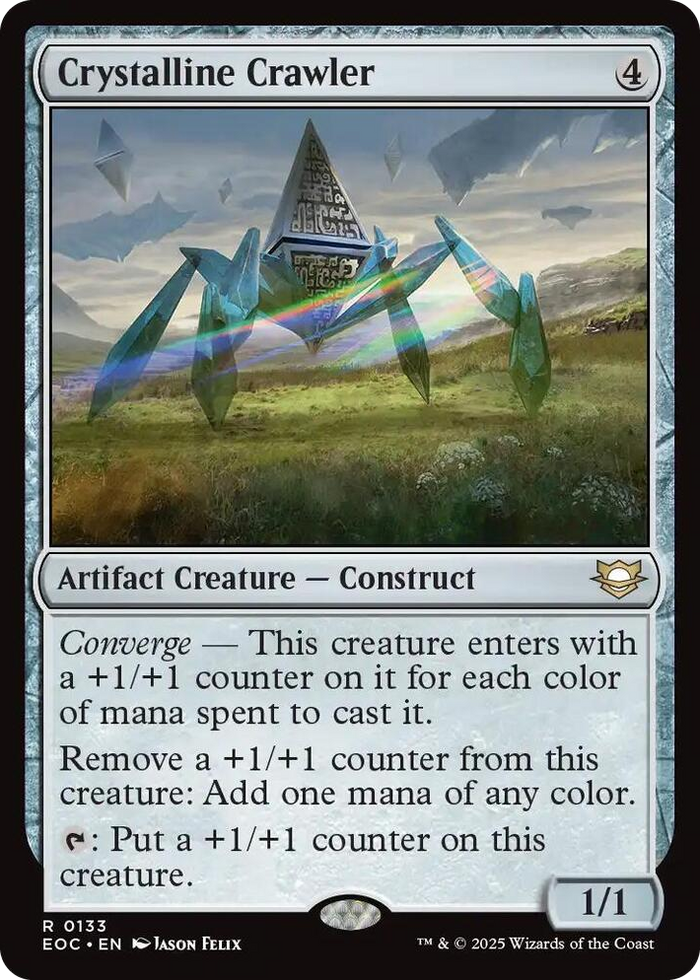 Crystalline Crawler #133 R - Commander: Edge of Eternities Pokemon card