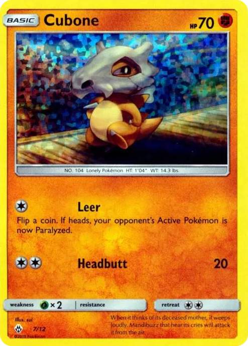 0007 Cubone Promo McDonald's Promos 2018