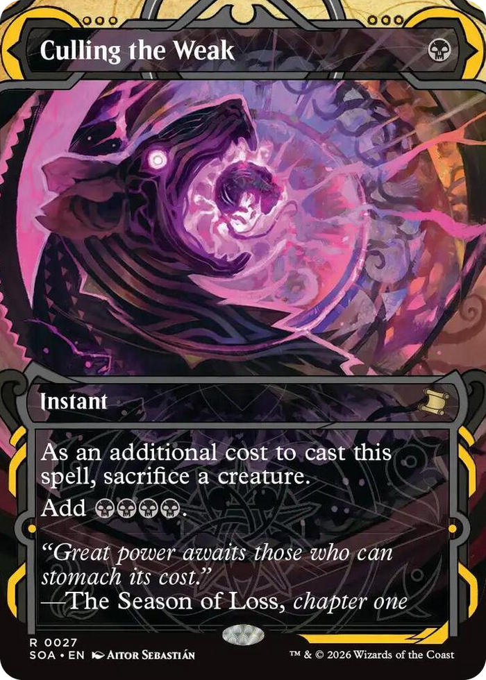 Culling the Weak #27 R - Secrets of Strixhaven: Mystical Archive Pokemon card
