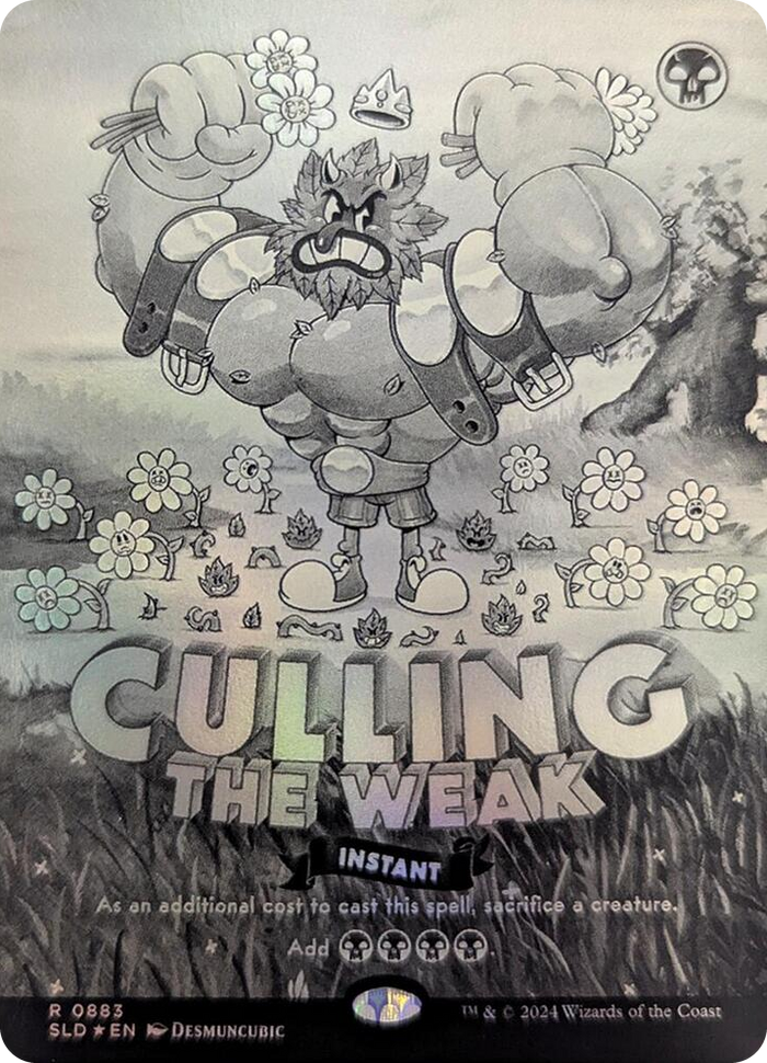 Culling the Weak (Black & White Foil) #883 R - Secret Lair Drop Series Pokemon card