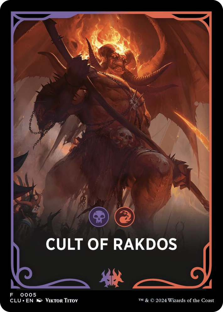 0005 Cult of Rakdos Theme Card T Ravnica: Clue Edition