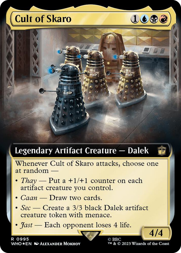 Cult of Skaro (Extended Art) (Surge Foil) #995 R - Universes Beyond: Doctor Who Pokemon card