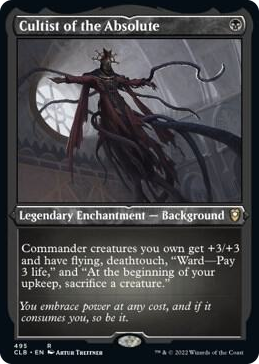 Cultist of the Absolute (Foil Etched) #495 R - Commander Legends: Battle for Baldur's Gate Pokemon card
