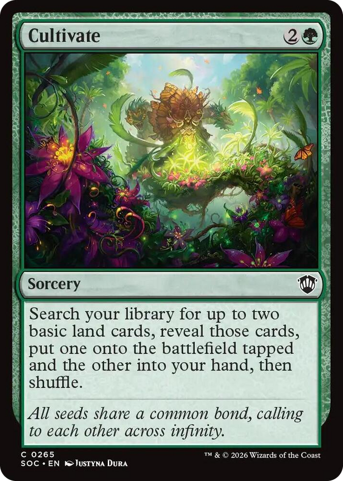 Cultivate #265 C - Commander: Secrets of Strixhaven Pokemon card