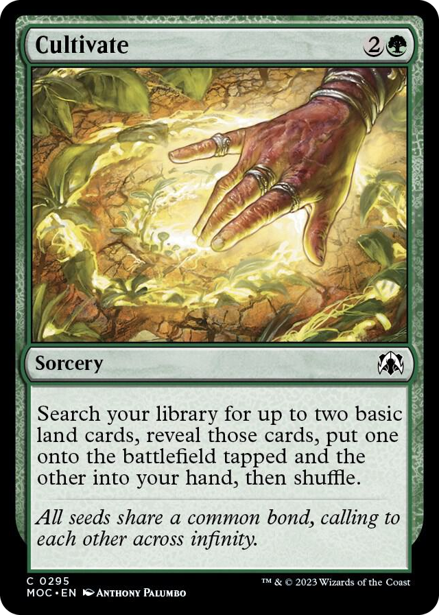 Cultivate #295 C - Commander: March of the Machine Pokemon card