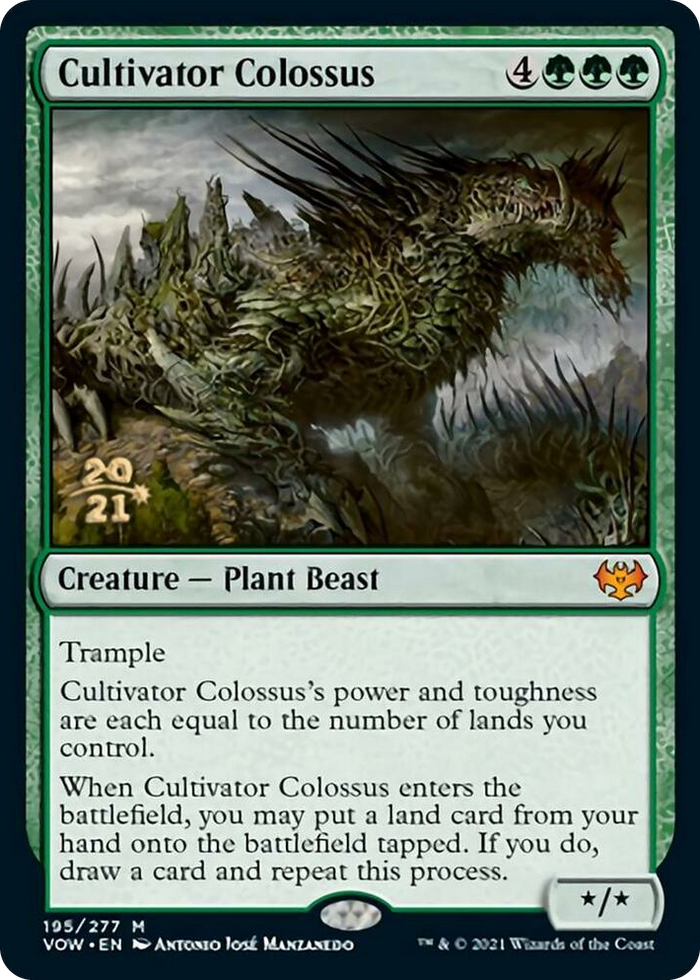 Cultivator Colossus #195 M - Prerelease Cards Pokemon card