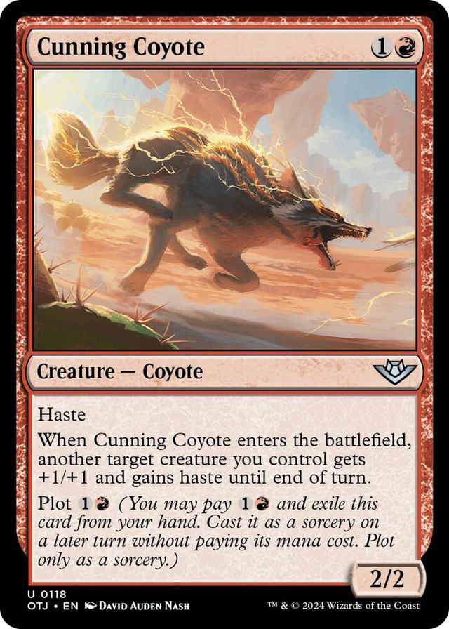 0118 Cunning Coyote U Outlaws of Thunder Junction