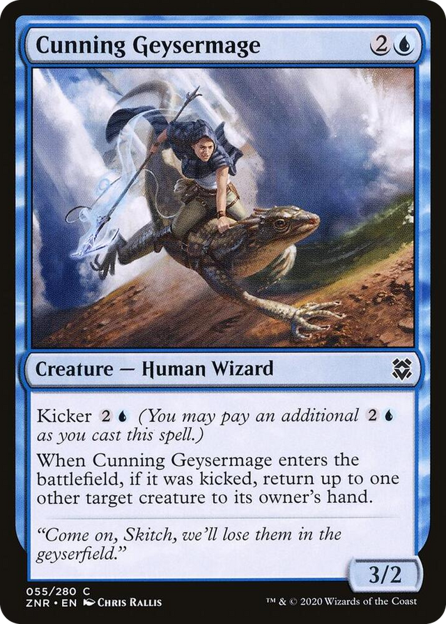 0055 Cunning Geysermage C Zendikar Rising
