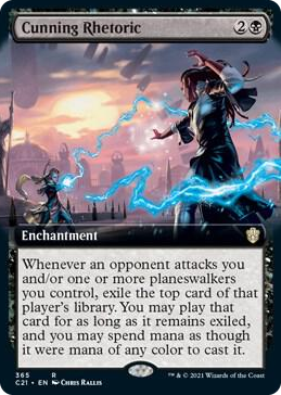 0365 Cunning Rhetoric (Extended Art) R Commander 2021