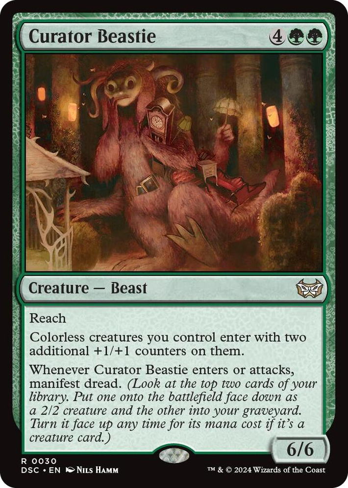 0030 Curator Beastie R Commander: Duskmourn: House of Horror