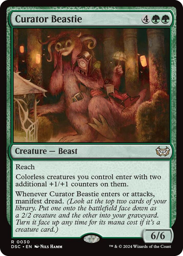 0030 Curator Beastie R Commander: Duskmourn: House of Horror
