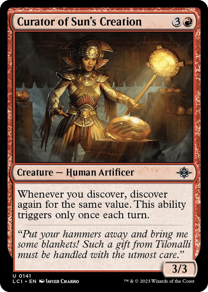 Curator of Sun's Creation #141 U - The Lost Caverns of Ixalan Pokemon card