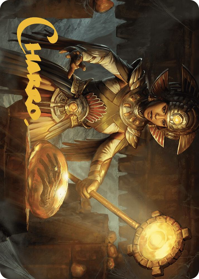 Curator of Sun's Creation Art Card (Gold-Stamped Signature) #18 S - Art Series: The Lost Caverns of Ixalan Pokemon card