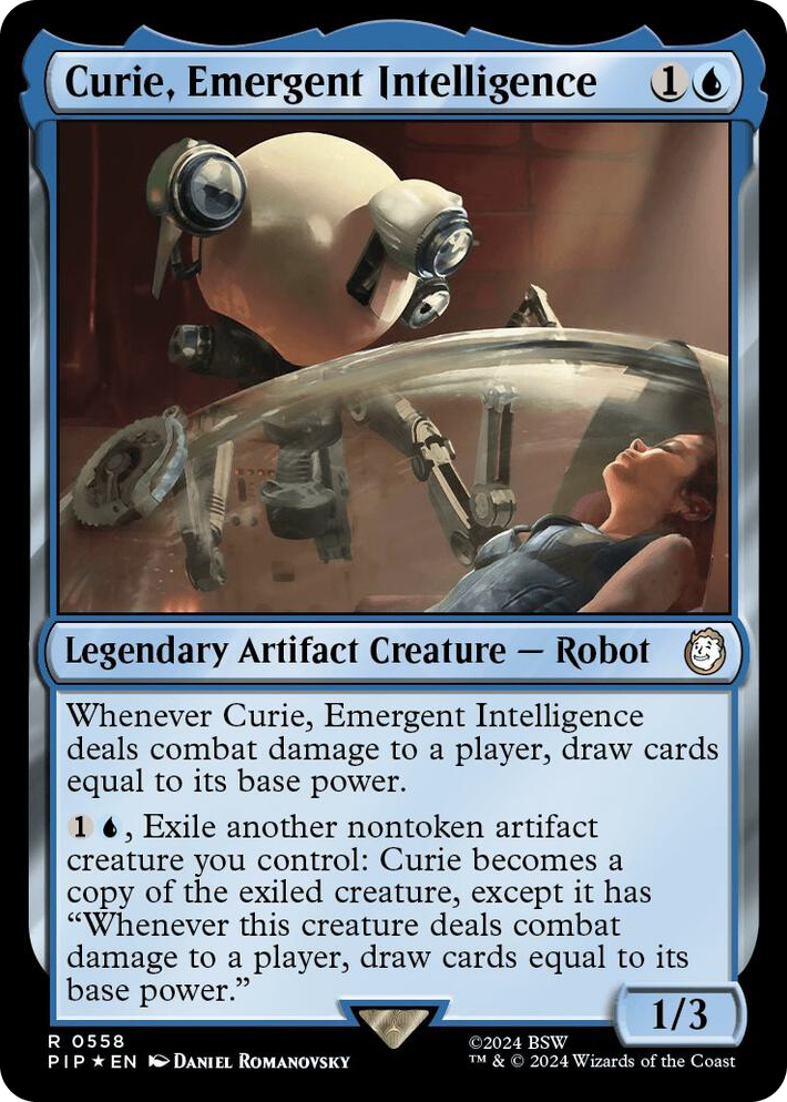 0558 Curie, Emergent Intelligence (Surge Foil) R Universes Beyond: Fallout