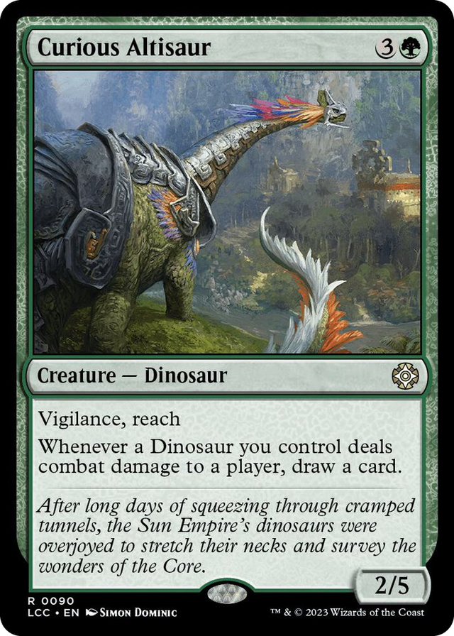 0090 Curious Altisaur R Commander: The Lost Caverns of Ixalan
