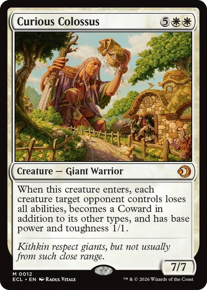 Curious Colossus #12 M - Lorwyn Eclipsed Pokemon card