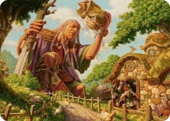 0001 Curious Colossus Art Card S Art Series: Lorwyn Eclipsed