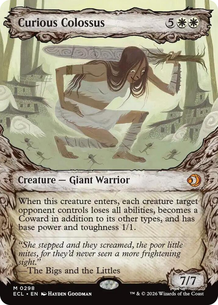 Curious Colossus (Showcase) #298 M - Lorwyn Eclipsed Pokemon card