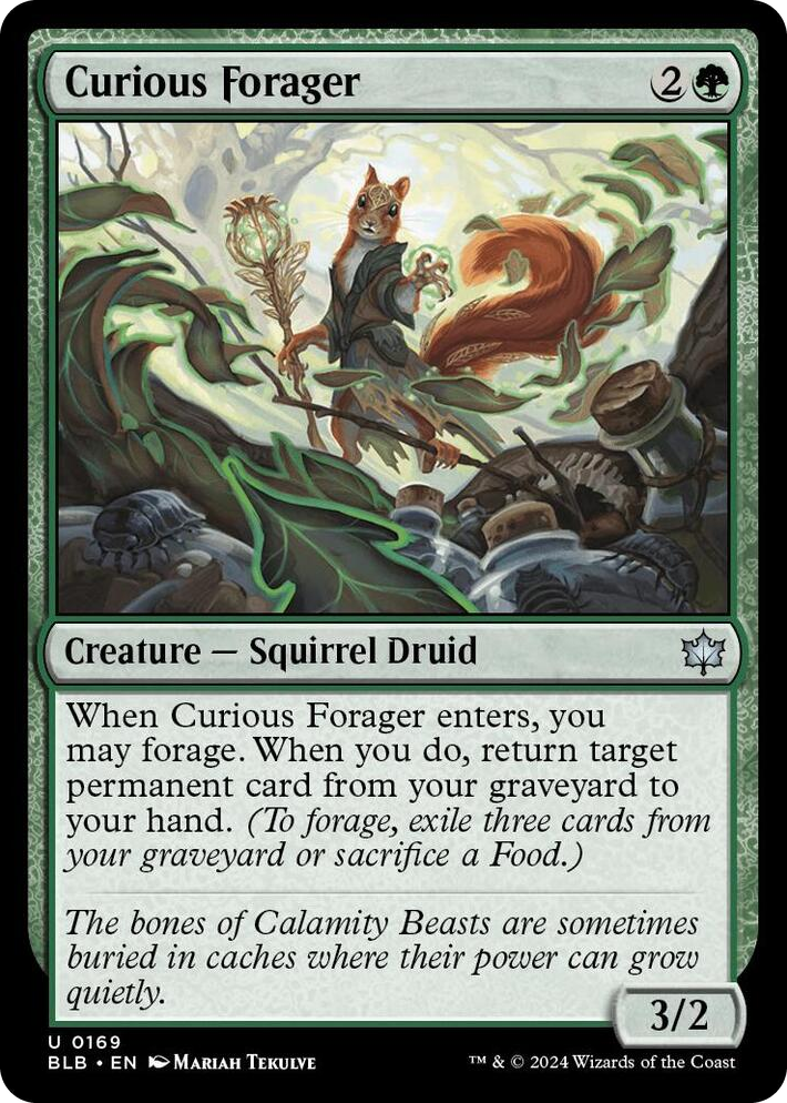 0169 Curious Forager U Bloomburrow