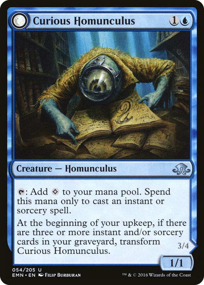 Curious Homunculus #54 U - Eldritch Moon Pokemon card