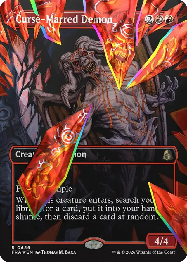Curse-Marred Demon (Borderless) (Facet Foil) 456 Reality Fracture Price ...