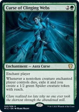 0025 Curse of Clinging Webs R Commander: Innistrad: Midnight Hunt