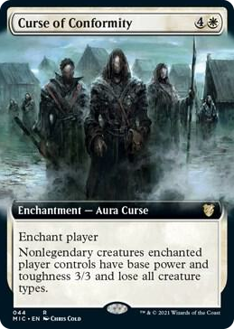 0044 Curse of Conformity (Extended Art) R Commander: Innistrad: Midnight Hunt