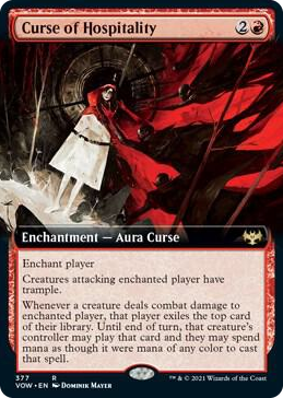 0377 Curse of Hospitality (Extended Art) R Innistrad: Crimson Vow