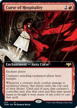 0377 Curse of Hospitality (Extended Art) R Innistrad: Crimson Vow