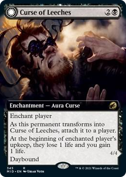 0345 Curse of Leeches (Extended Art) R Innistrad: Midnight Hunt