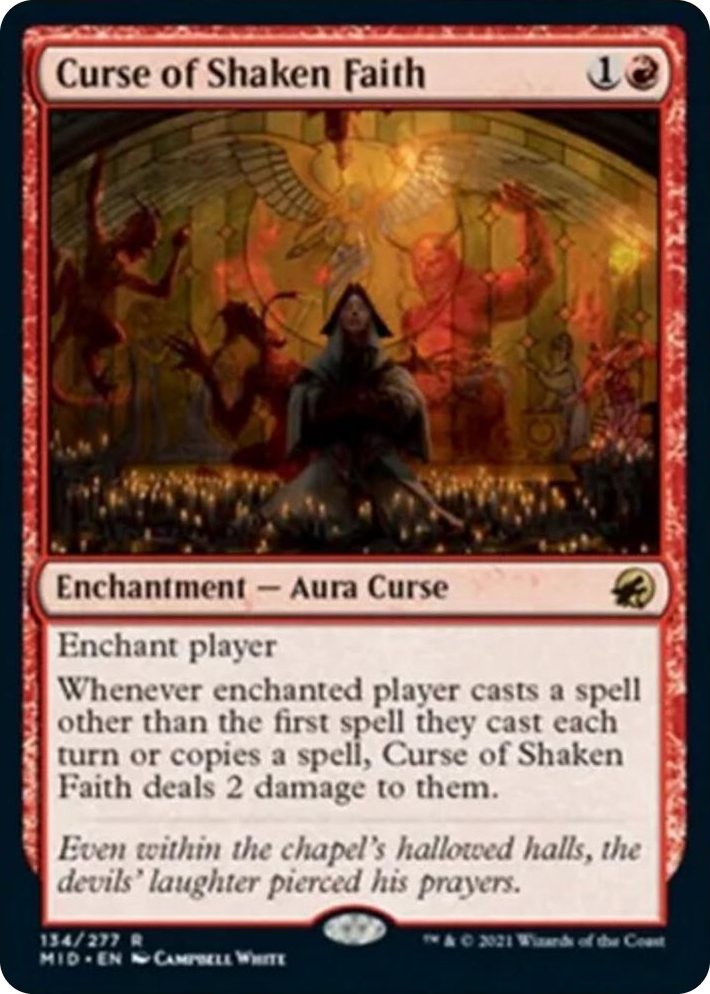 0134 Curse of Shaken Faith R Innistrad: Midnight Hunt